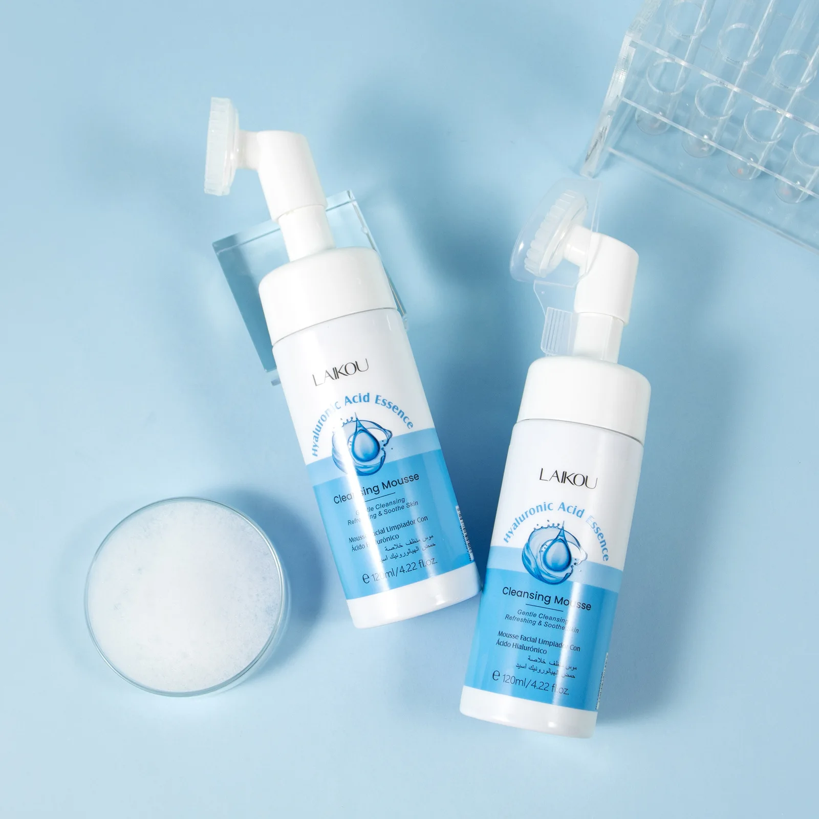 LAIKOU Hyaluronic Acid Cleansing Mousse 120ml Face Cleansing Pores Refreshing Skin Care Products Mild Cleaning, Moisturizing
LAIKOU Hyaluronic Acid Cleansing Mousse 120ml Face Cleansing Pores Refreshing Skin Care Products Mild Cleaning, Moisturizing
