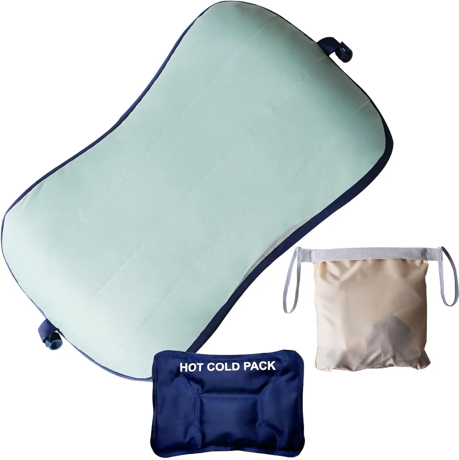 Travel Rest Pillow with Ice Pack, Soft Flocking, Portable Inflatable Leg Rest with Air Pump for Office, Home, Camping
Travel Rest Pillow with Ice Pack, Soft Flocking, Portable Inflatable Leg Rest with Air Pump for Office, Home, Camping
