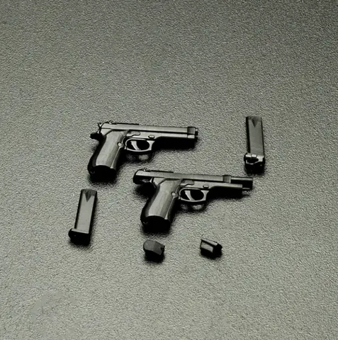 1/12 Soldier Accessories M92 Pistol Model for 6'' Mezco Action Fiugre
