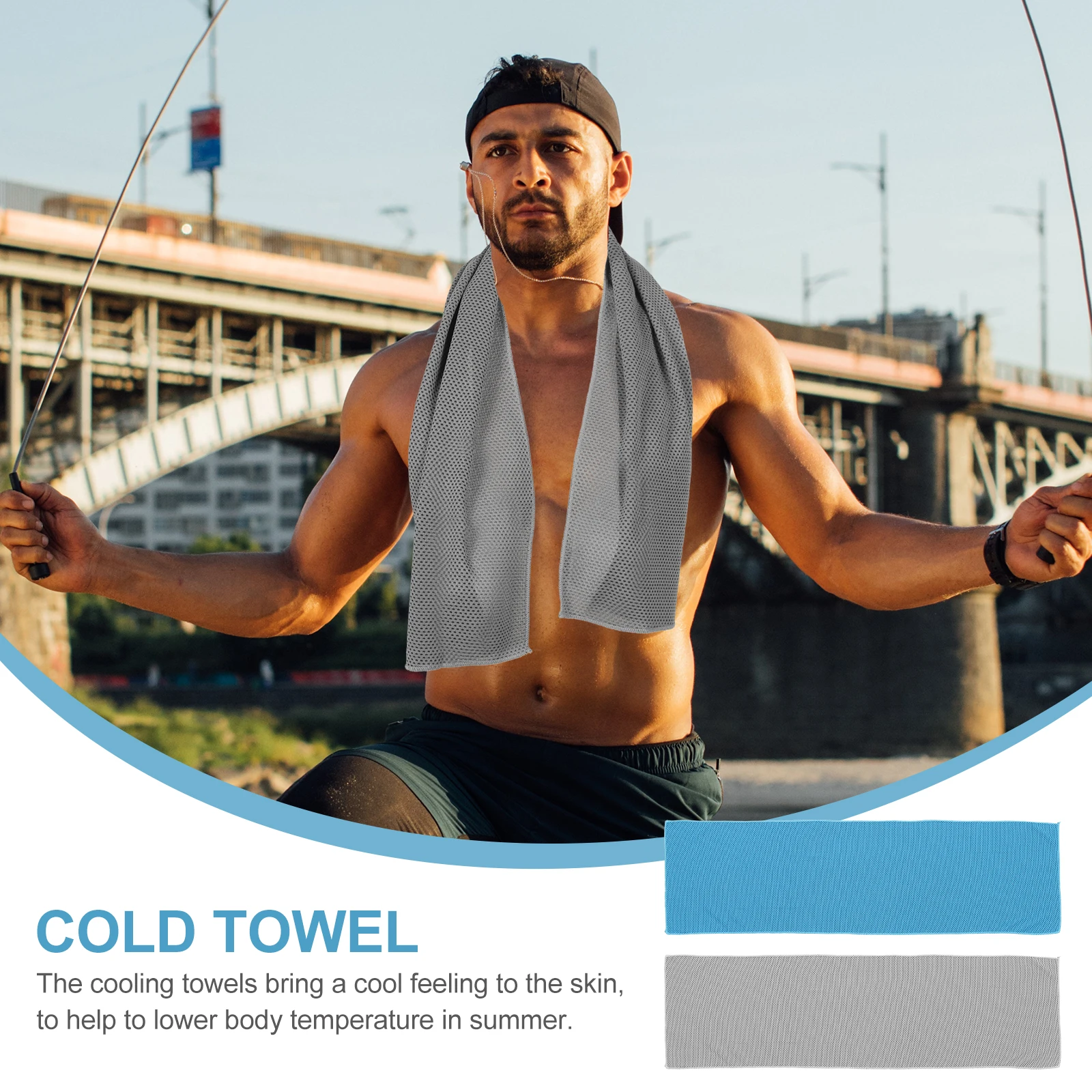2Pcs Cooling Towels Quick Dry Lightweight Polyester Neck Cold Sports Sweat Towel Summer Ice Gym Yoga Golfs Tennis Swim Exercise
2Pcs Cooling Towels Quick Dry Lightweight Polyester Neck Cold Sports Sweat Towel Summer Ice Gym Yoga Golfs Tennis Swim Exercise