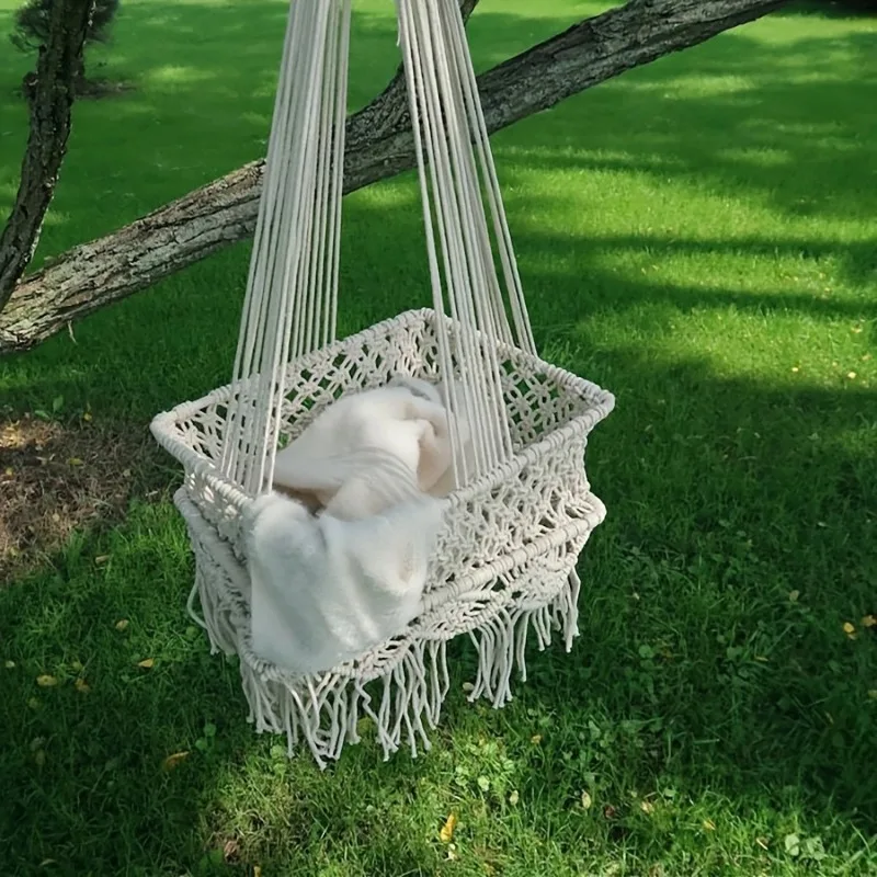 Hanging Baskets Boho Macrame Hanging Swing - Minimalist Photography Prop for Studio & Photoshoot Decor
Hanging Baskets Boho Macrame Hanging Swing - Minimalist Photography Prop for Studio & Photoshoot Decor