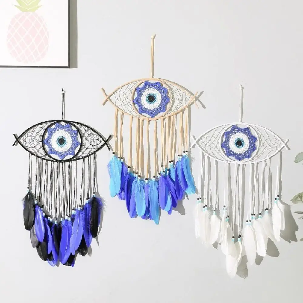 Home Decor Handmade Dreamcatcher Blue Feather Creative Evil Eye Dream Catcher Funny Evil Eye Pendant Gift
Home Decor Handmade Dreamcatcher Blue Feather Creative Evil Eye Dream Catcher Funny Evil Eye Pendant Gift
