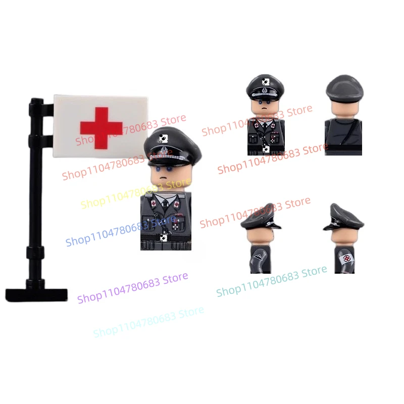 MOC New Military Building Blocks German Medical Officer Accessories Flag Mosaic Toy Ornaments Collection
MOC New Military Building Blocks German Medical Officer Accessories Flag Mosaic Toy Ornaments Collection