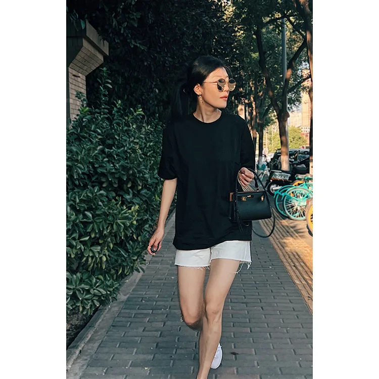 Black Pocket Breathable Loose Casual Lightweight Short-sleeved Gauze Cotton T-shirt Women Tops
Black Pocket Breathable Loose Casual Lightweight Short-sleeved Gauze Cotton T-shirt Women Tops
