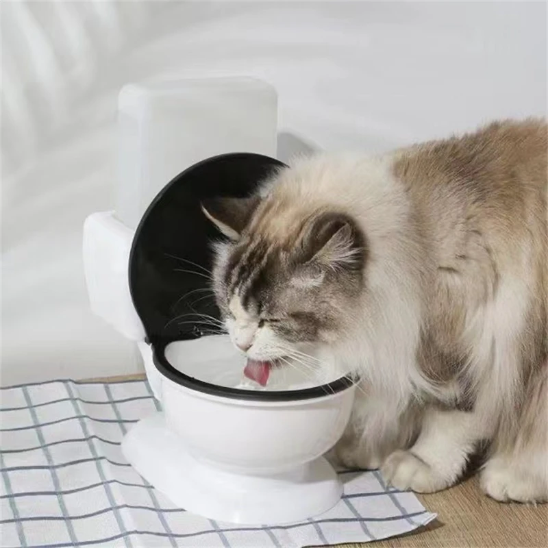 Pet Cat Toilet Bowl Water Dispenser Dog Water Bowl Automatic Flow Unplugged Water Dispenser Creative Pet Supplies
Pet Cat Toilet Bowl Water Dispenser Dog Water Bowl Automatic Flow Unplugged Water Dispenser Creative Pet Supplies