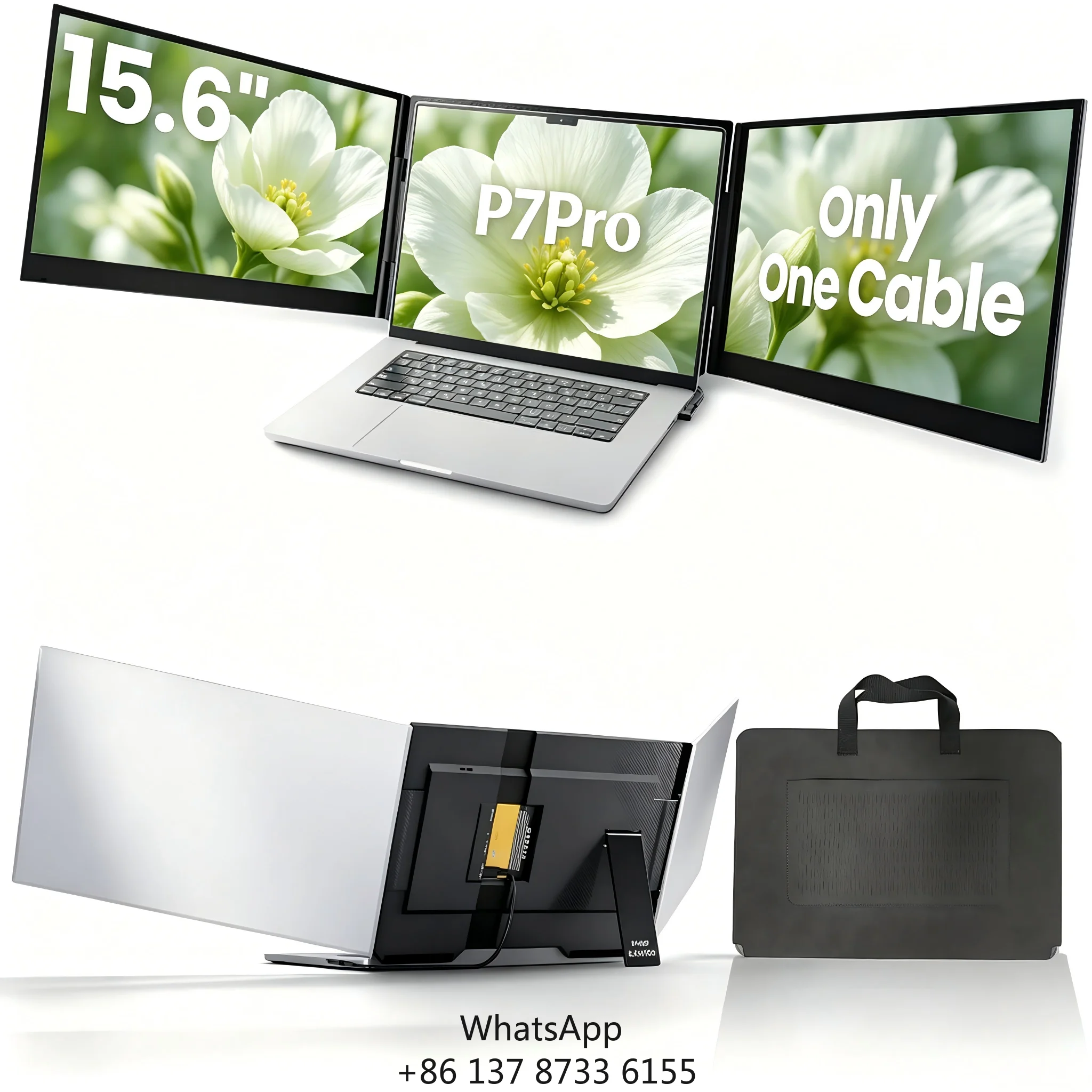 Gaming IPS LCD Laptop Dual Display Triple Screen Extender 15.6 Inch Type C Eye-Care Low Blue Light Technology
Gaming IPS LCD Laptop Dual Display Triple Screen Extender 15.6 Inch Type C Eye-Care Low Blue Light Technology