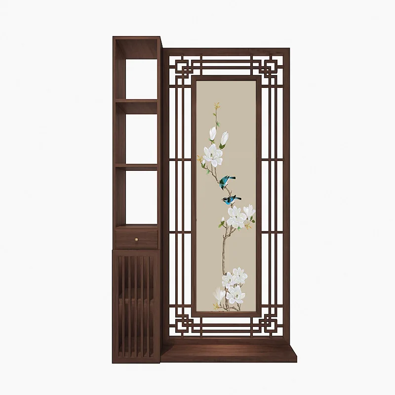 Home screen partition, living room entrance door cabinet, Chinese solid wood high-end antique hollow lattice shelf
Home screen partition, living room entrance door cabinet, Chinese solid wood high-end antique hollow lattice shelf