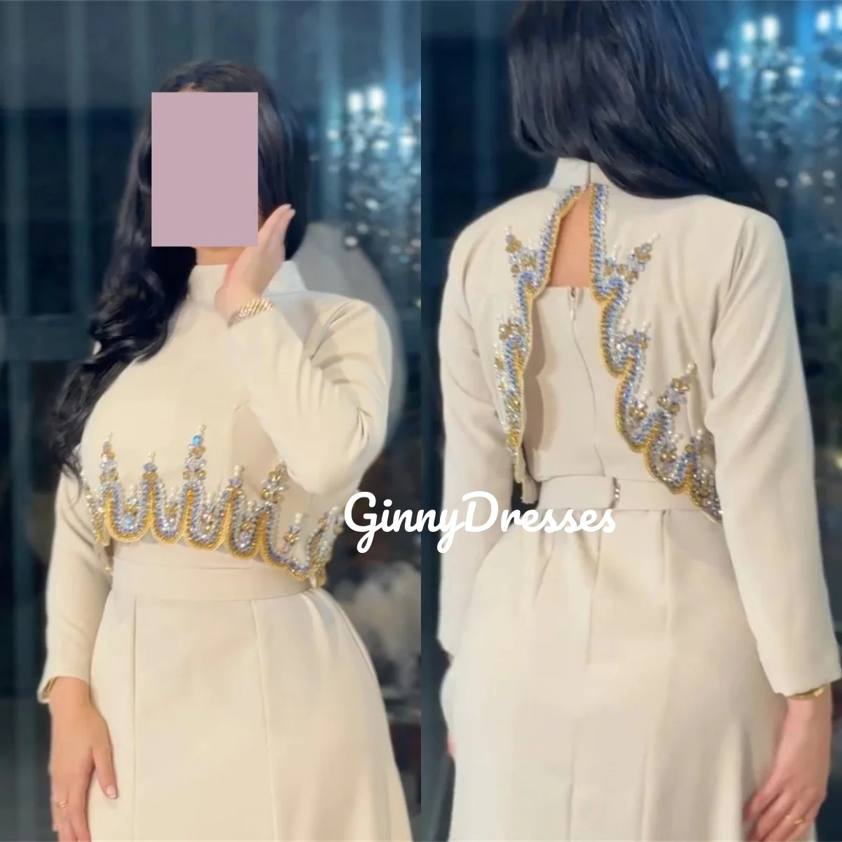 Vestidos De Festa на заказ, платье с овальным вырезом и бисером, женское элегантное роскошное платье длиной до пола на молнии с длинными рукавами, Дубай, люкс
Vestidos De Festa на заказ, платье с овальным вырезом и бисером, женское элегантное роскошное платье длиной до пола на молнии с длинными рукавами, Дубай, люкс