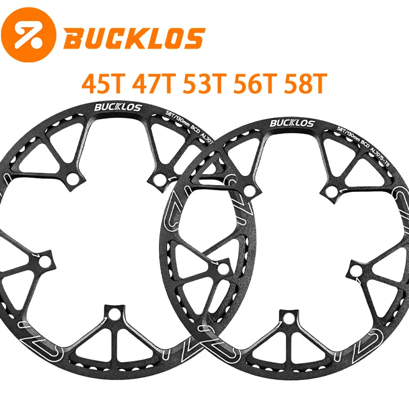 BUCKLOS 130 Bcd Bicycle Chainring 45T 47T 53T 56T 58T Narrow Wide Stars Sprocket Folding Bicycle Chainwheel 130 BCD Crown
BUCKLOS 130 Bcd Bicycle Chainring 45T 47T 53T 56T 58T Narrow Wide Stars Sprocket Folding Bicycle Chainwheel 130 BCD Crown