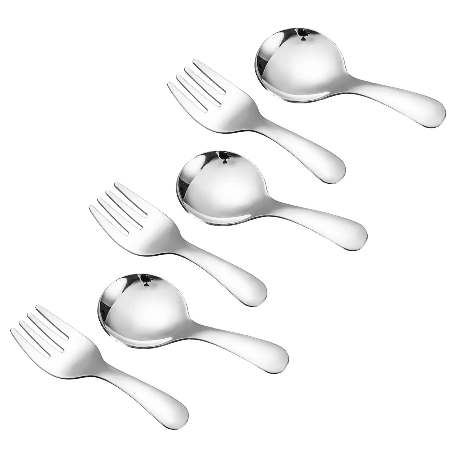 6Pcs Portable Mini Spoon Set Stainless Steel Kids Utensils for Toddlers Lunch Cutlery Reusable Silverware Travel Picnic Safe
6Pcs Portable Mini Spoon Set Stainless Steel Kids Utensils for Toddlers Lunch Cutlery Reusable Silverware Travel Picnic Safe