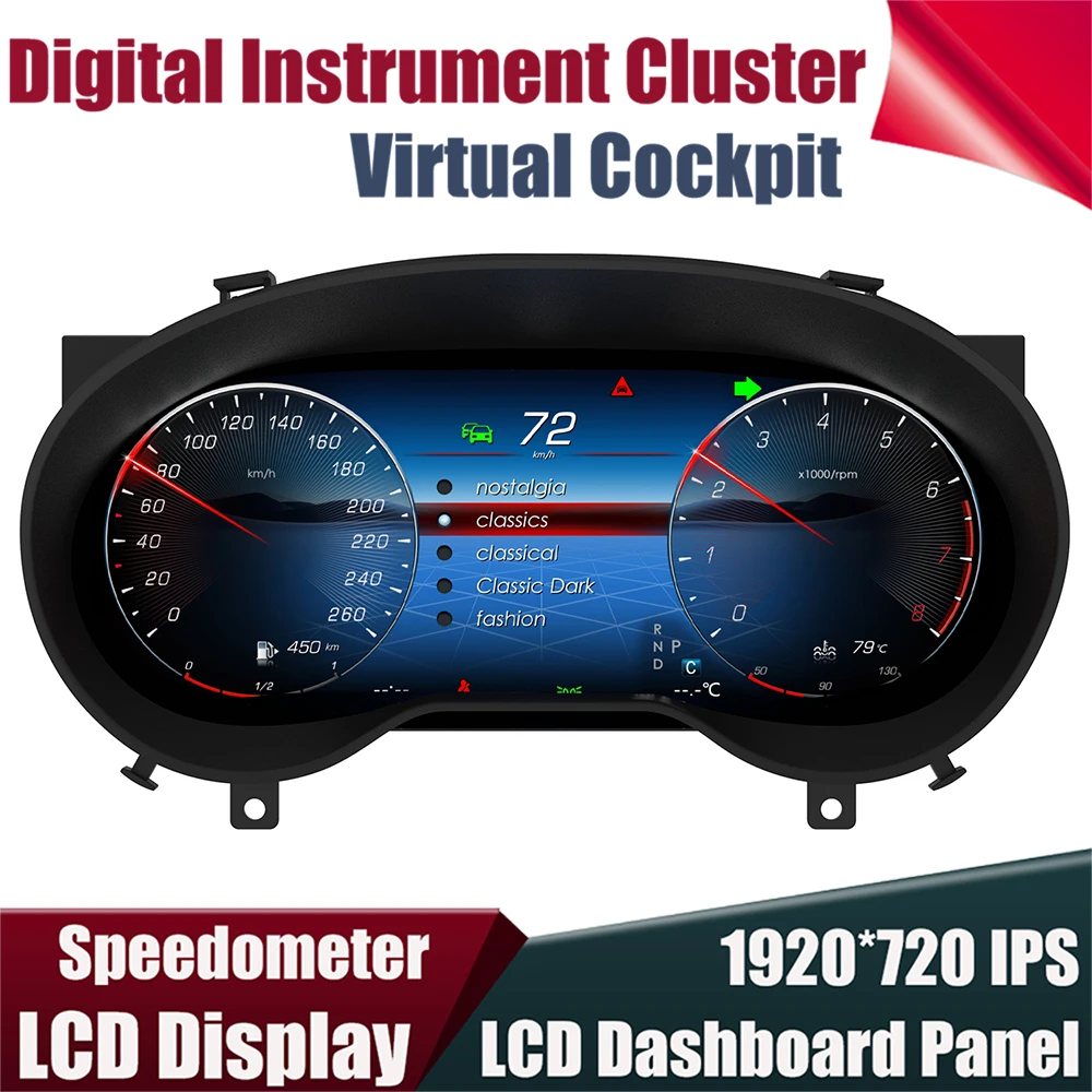 Gauge Digital Instrument Cluster For Mercedes Benz CLA/GLA/A-Class X156 C117 W117 LCD Cockpit Speedometer Dashboard CarPlay
Gauge Digital Instrument Cluster For Mercedes Benz CLA/GLA/A-Class X156 C117 W117 LCD Cockpit Speedometer Dashboard CarPlay