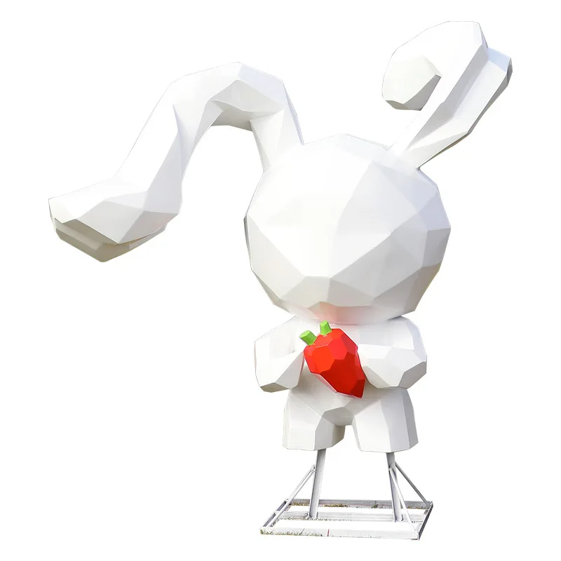 Abstract geometric cartoon rabbit ornament outdoor fiberglass sculpture garden landscape scenic area community photo decoration
Abstract geometric cartoon rabbit ornament outdoor fiberglass sculpture garden landscape scenic area community photo decoration