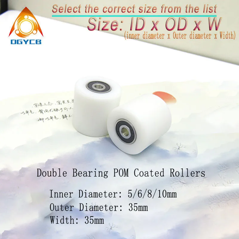 1pcs 6x35x35 Double Bearing POM Coated Roller BST62635-35 Plastic Bearing Wheel 35mm Conveyor Belt Nylon Guide Pulley 6*35*35
1pcs 6x35x35 Double Bearing POM Coated Roller BST62635-35 Plastic Bearing Wheel 35mm Conveyor Belt Nylon Guide Pulley 6*35*35