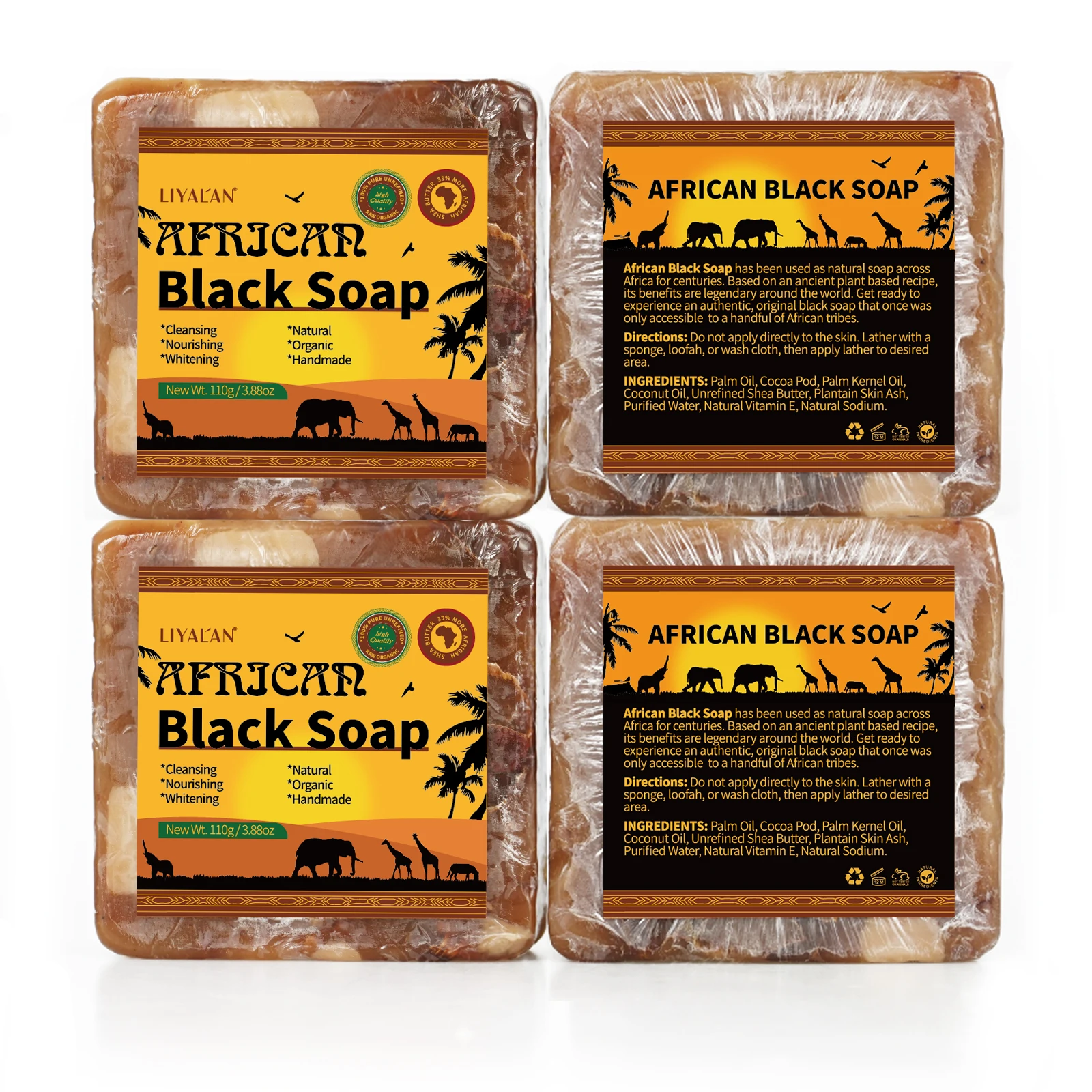 LIYALAN African Black Soap Anti Taches Face Bath Deep Cleansing Exfoliating Body Moisturizing Treatment Acne
LIYALAN African Black Soap Anti Taches Face Bath Deep Cleansing Exfoliating Body Moisturizing Treatment Acne