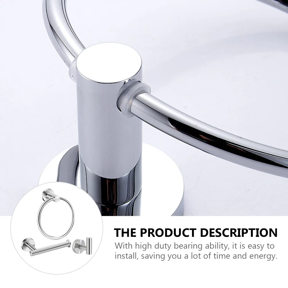 3 шт., набор колец для полотенец из нержавеющей стали, стеллаж для хранения в ванной комнате, настенный органайзер, держатель для туалетной бумаги, крючок для одежды, экономия места
3 шт., набор колец для полотенец из нержавеющей стали, стеллаж для хранения в ванной комнате, настенный органайзер, держатель для туалетной бумаги, крючок для одежды, экономия места