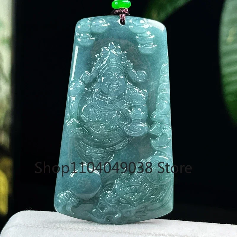 Natural Jadeite Blue Water Tengyu Dragon God of Wealth Pendant Exquisite Carved Jade Necklace Men and Women Lucky Amulet Gift
Natural Jadeite Blue Water Tengyu Dragon God of Wealth Pendant Exquisite Carved Jade Necklace Men and Women Lucky Amulet Gift