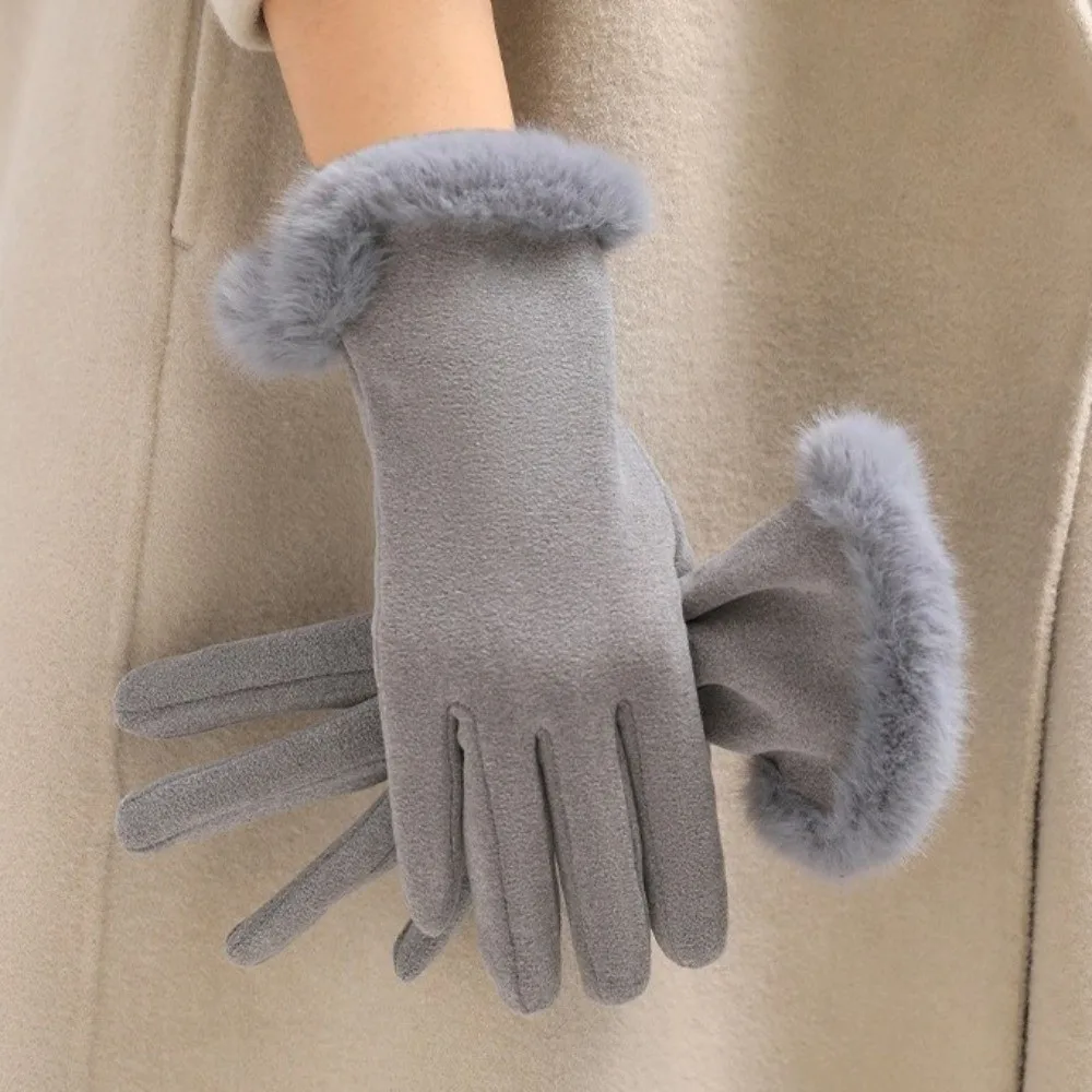 Повседневные однотонные замшевые перчатки, ветрозащитные мягкие варежки с длинными пальцами, удобные женские зимние перчатки с сенсорным экраном, уличные
Повседневные однотонные замшевые перчатки, ветрозащитные мягкие варежки с длинными пальцами, удобные женские зимние перчатки с сенсорным экраном, уличные