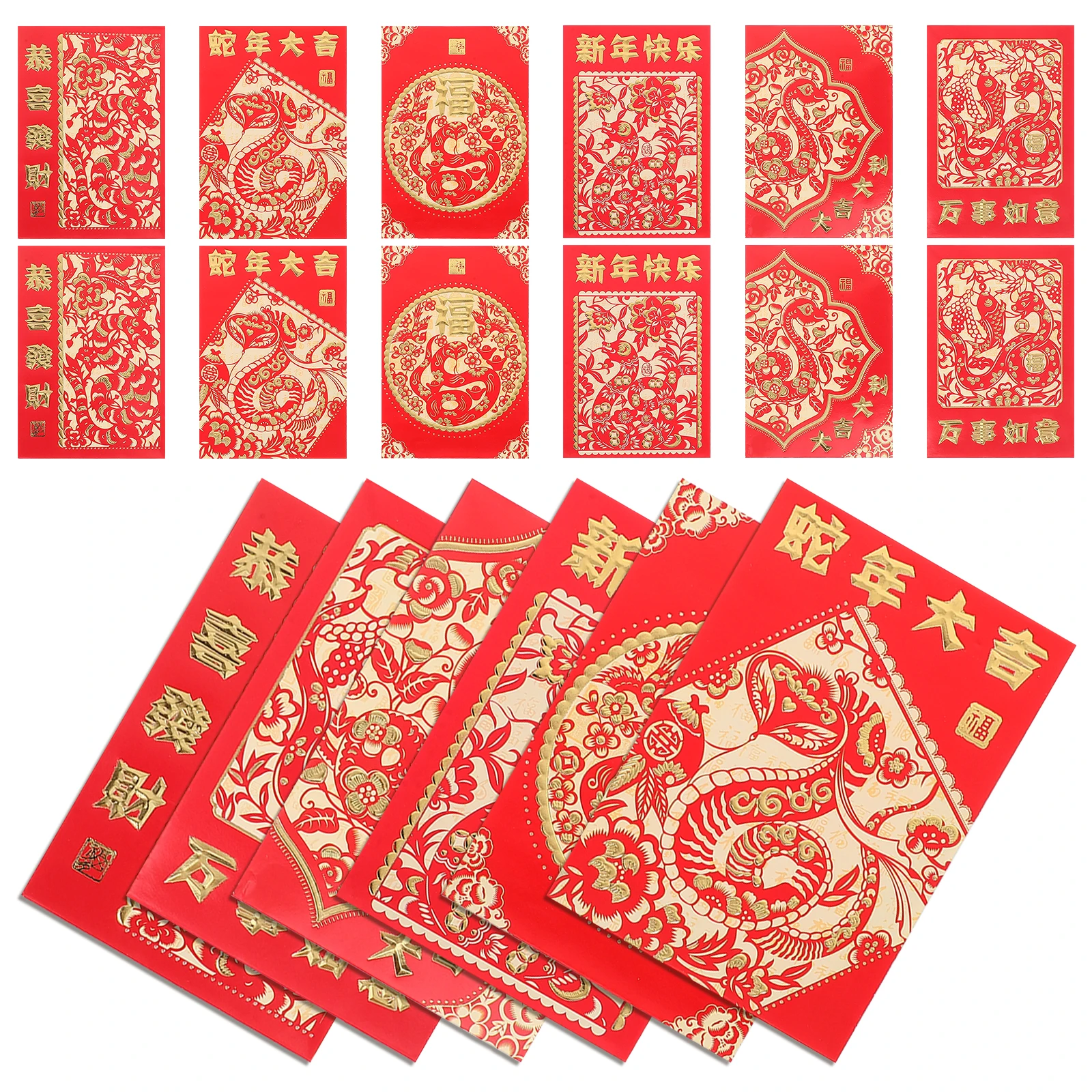 36 Pcs Three-dimensional Cartoon Snake Envelope Paper Chinese Spring Festival Red Envelopes
36 Pcs Three-dimensional Cartoon Snake Envelope Paper Chinese Spring Festival Red Envelopes