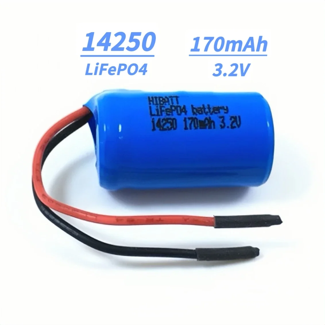14250 LiFePO4 battery 3.2V 170mAh with electric wire for Flashlight Walkie talkie Smoke alarm Infrared laser sight Laser sight
14250 LiFePO4 battery 3.2V 170mAh with electric wire for Flashlight Walkie talkie Smoke alarm Infrared laser sight Laser sight
