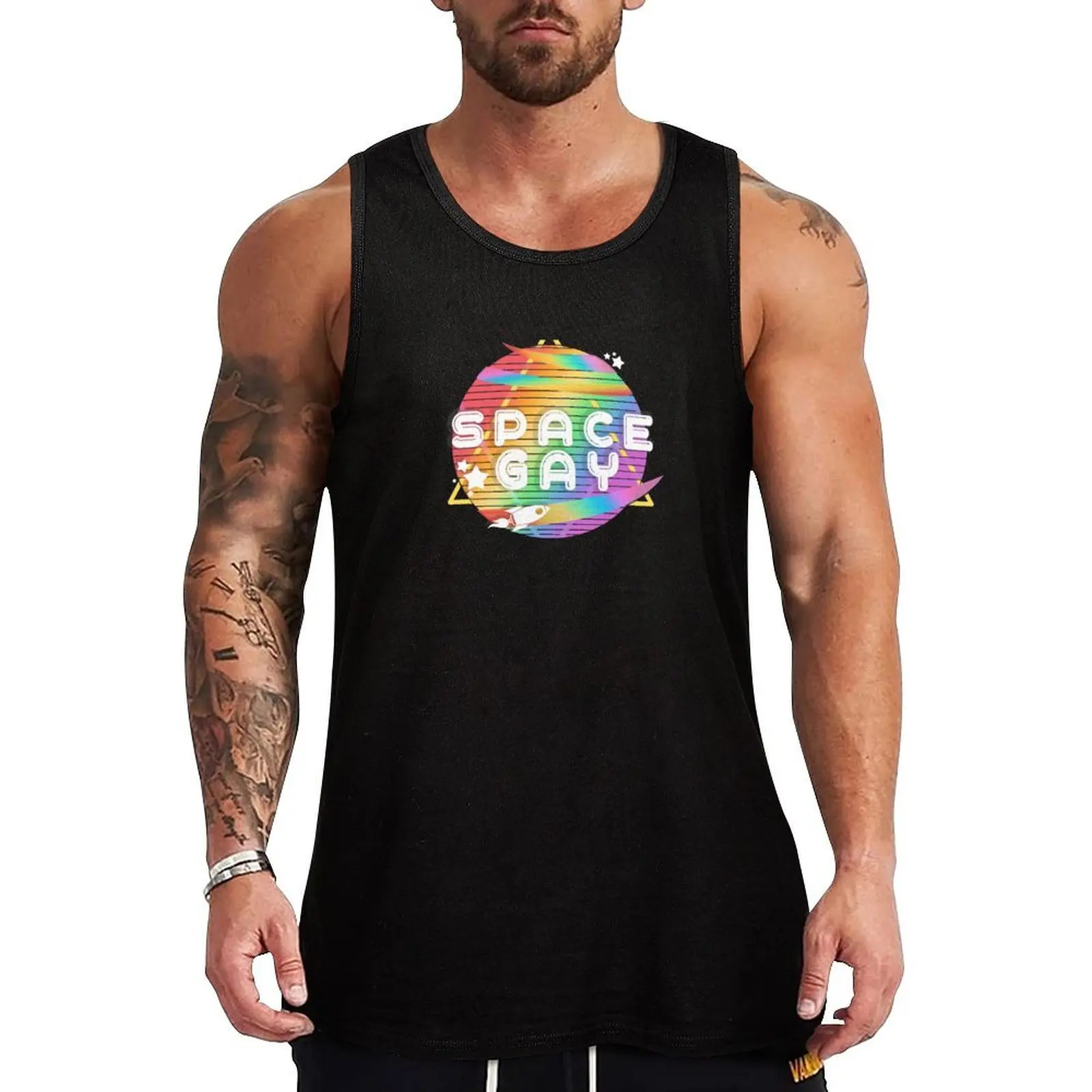 Space Gay Tank Top Fitness Tank Top Lightweight Breathable Gym Shirt
Space Gay Tank Top Fitness Tank Top Lightweight Breathable Gym Shirt