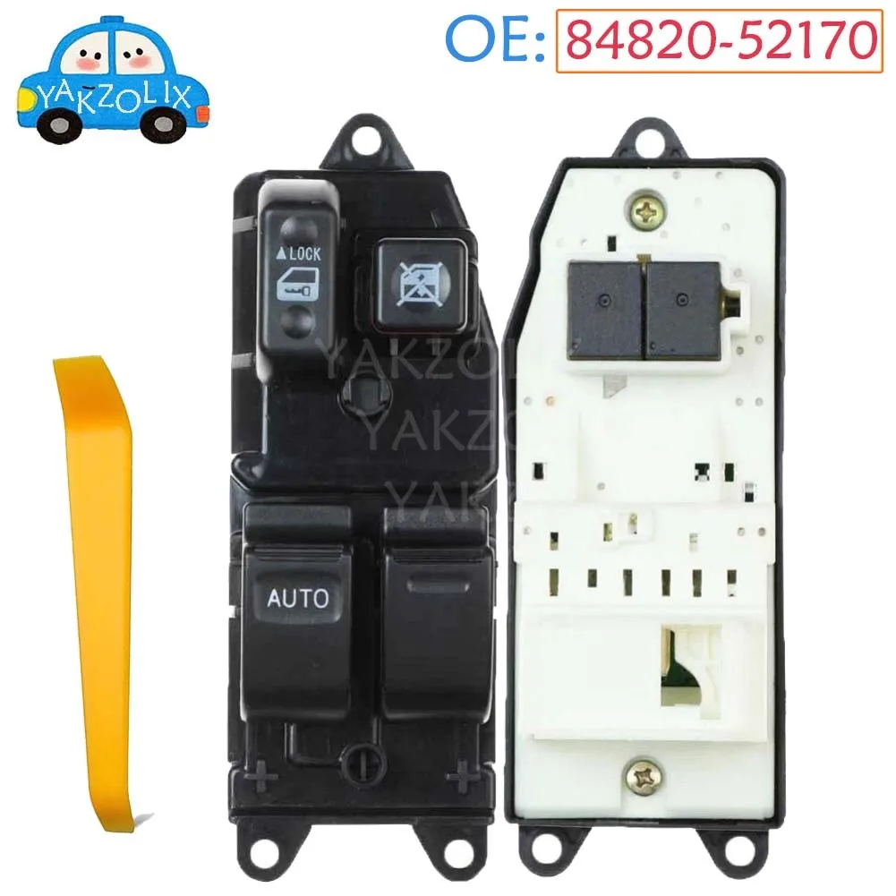 For Toyota SIENNA 2001-2003 Yaris Verso 1999-2005 Front Left Electric Power Lifter Window Switch Button Parts 84820-52170
For Toyota SIENNA 2001-2003 Yaris Verso 1999-2005 Front Left Electric Power Lifter Window Switch Button Parts 84820-52170