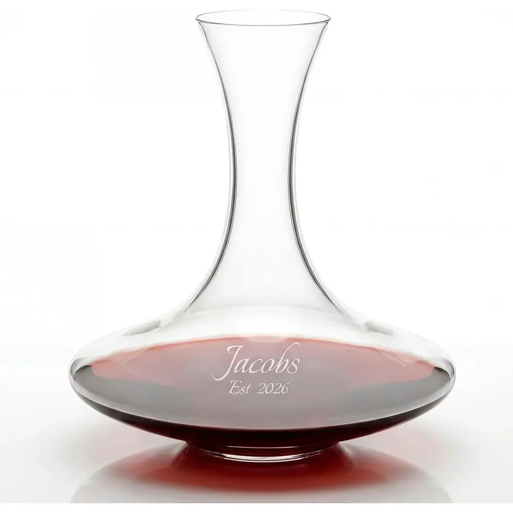 Personalized Ultra Decanter, Custom Engraved Crystal Wine Decanter or Red or White Wine, Home Bar Accories and Git or Wine Lover
Personalized Ultra Decanter, Custom Engraved Crystal Wine Decanter or Red or White Wine, Home Bar Accories and Git or Wine Lover