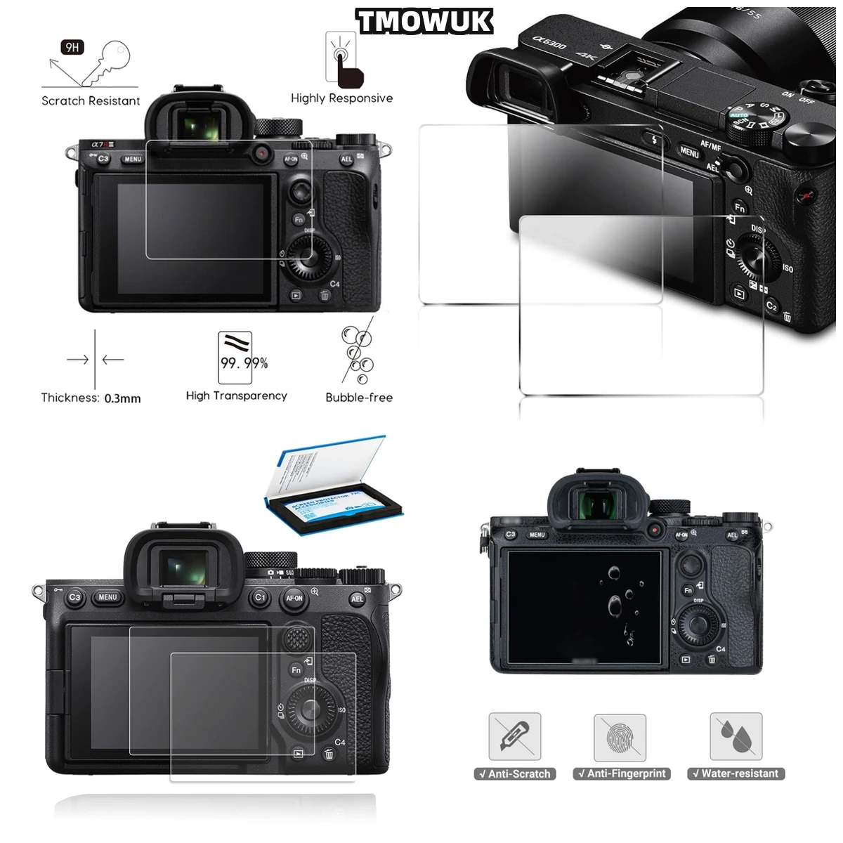 For A9 A9II A7RII A7RIII A7R4 A7R4A A7SMII 9H Hardness HD Clear Tempered Glass Film Anti-Scratch
For A9 A9II A7RII A7RIII A7R4 A7R4A A7SMII 9H Hardness HD Clear Tempered Glass Film Anti-Scratch