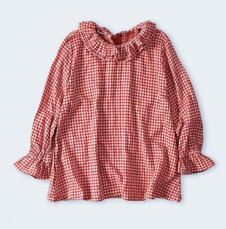 Sweet Style Cotton Shirt Women's Spring 2026 Loose Fit Plaid Pattern Doll Collar Top Breathable Sweat Absorbent Long Sleeve
Sweet Style Cotton Shirt Women's Spring 2026 Loose Fit Plaid Pattern Doll Collar Top Breathable Sweat Absorbent Long Sleeve