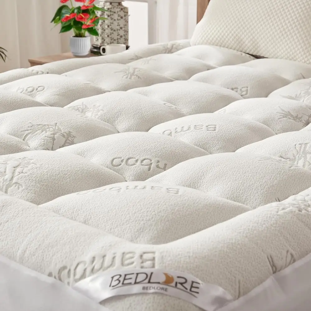 King Mattr Topper Viscose Derived From Bamboo, Thi Pillow Top Mattr Pad With Stretchable Pockets For 6-18 Hes Mattress, Soft
King Mattr Topper Viscose Derived From Bamboo, Thi Pillow Top Mattr Pad With Stretchable Pockets For 6-18 Hes Mattress, Soft