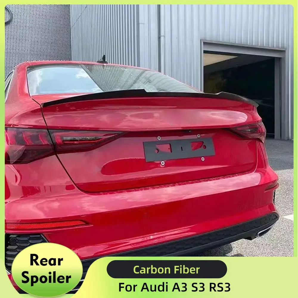 Carbon Fiber Trunk Spoiler for Audi A3 S3 RS3 2021-2024 Sedan Car Rear Trunk Lip Spoiler HighKick Rear Wing Car Body Kits
Carbon Fiber Trunk Spoiler for Audi A3 S3 RS3 2021-2024 Sedan Car Rear Trunk Lip Spoiler HighKick Rear Wing Car Body Kits