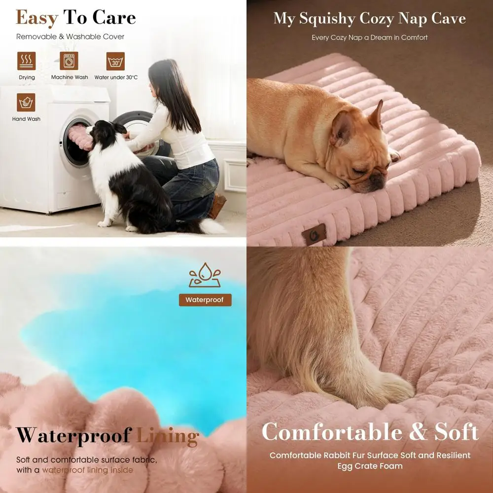 Orthopedic XL Dog Bed - Waterproof, Plush, Removable Cover, Anti-Slip Base
Orthopedic XL Dog Bed - Waterproof, Plush, Removable Cover, Anti-Slip Base