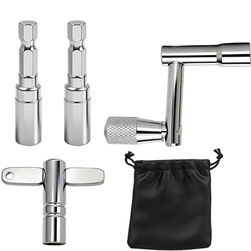 ABVE-4 Pcs Drum Keys For Tuning High Tension Drums,Multi-Tool Keychain With Chrome Drum Wrench For Acoustic Electronic Drums
ABVE-4 Pcs Drum Keys For Tuning High Tension Drums,Multi-Tool Keychain With Chrome Drum Wrench For Acoustic Electronic Drums