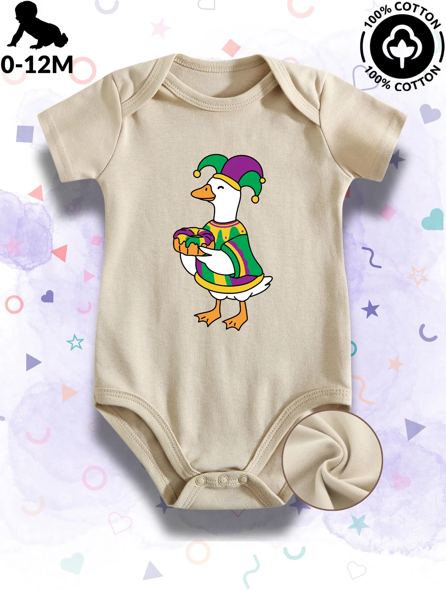 Детский комбинезон унисекс «Гусь на Марди Гра с тортом», 100% хлопок, мягкий, всесезонный, бежевый, 190 г/м²
Детский комбинезон унисекс «Гусь на Марди Гра с тортом», 100% хлопок, мягкий, всесезонный, бежевый, 190 г/м²