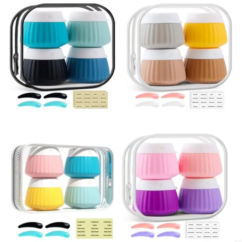 BX0F Travel Container for Toiletries Travel Bottle with Clear Bag,Silicone Travel Jar
BX0F Travel Container for Toiletries Travel Bottle with Clear Bag,Silicone Travel Jar