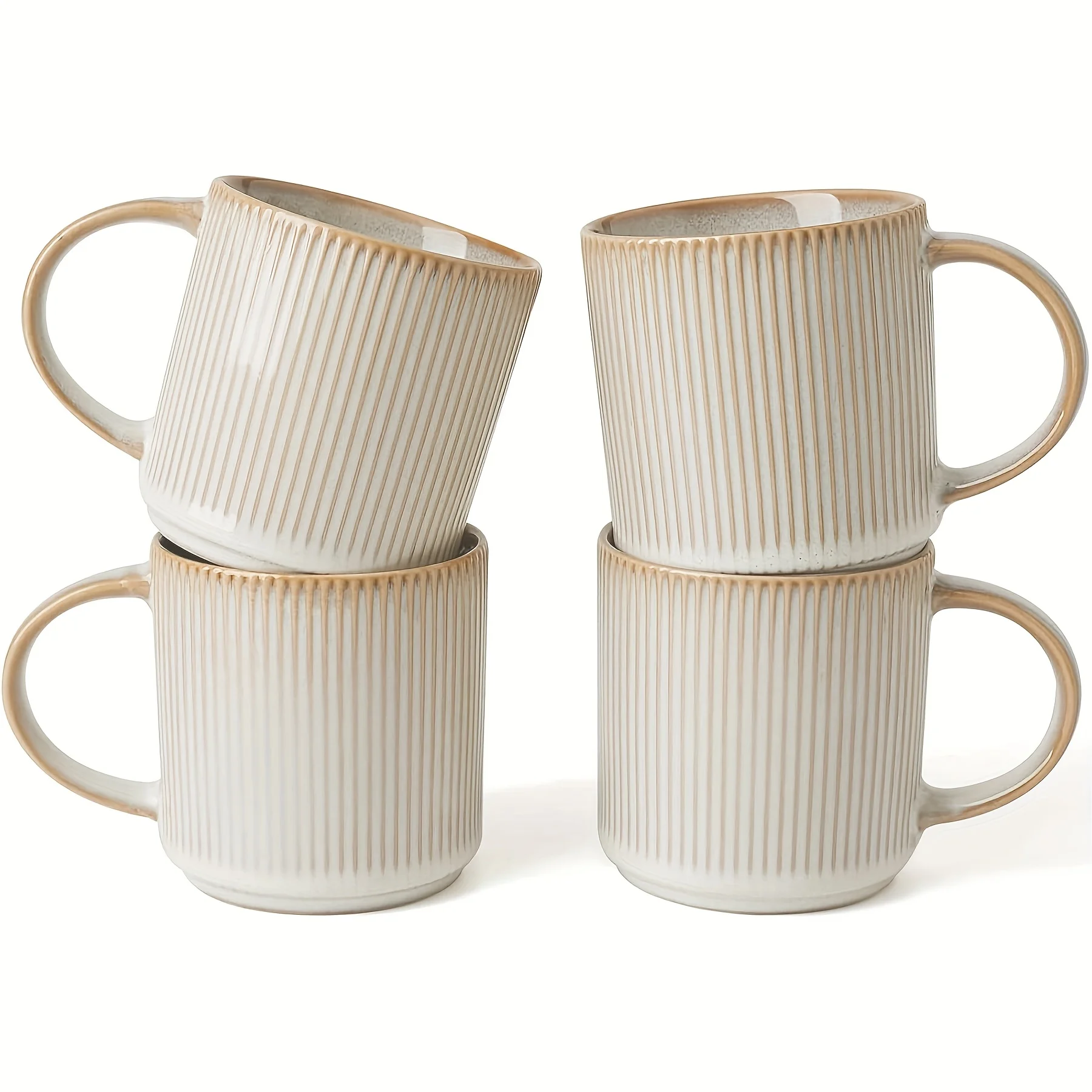 4pcs Stoneware 12oz Coffee Mug Set
4pcs Stoneware 12oz Coffee Mug Set