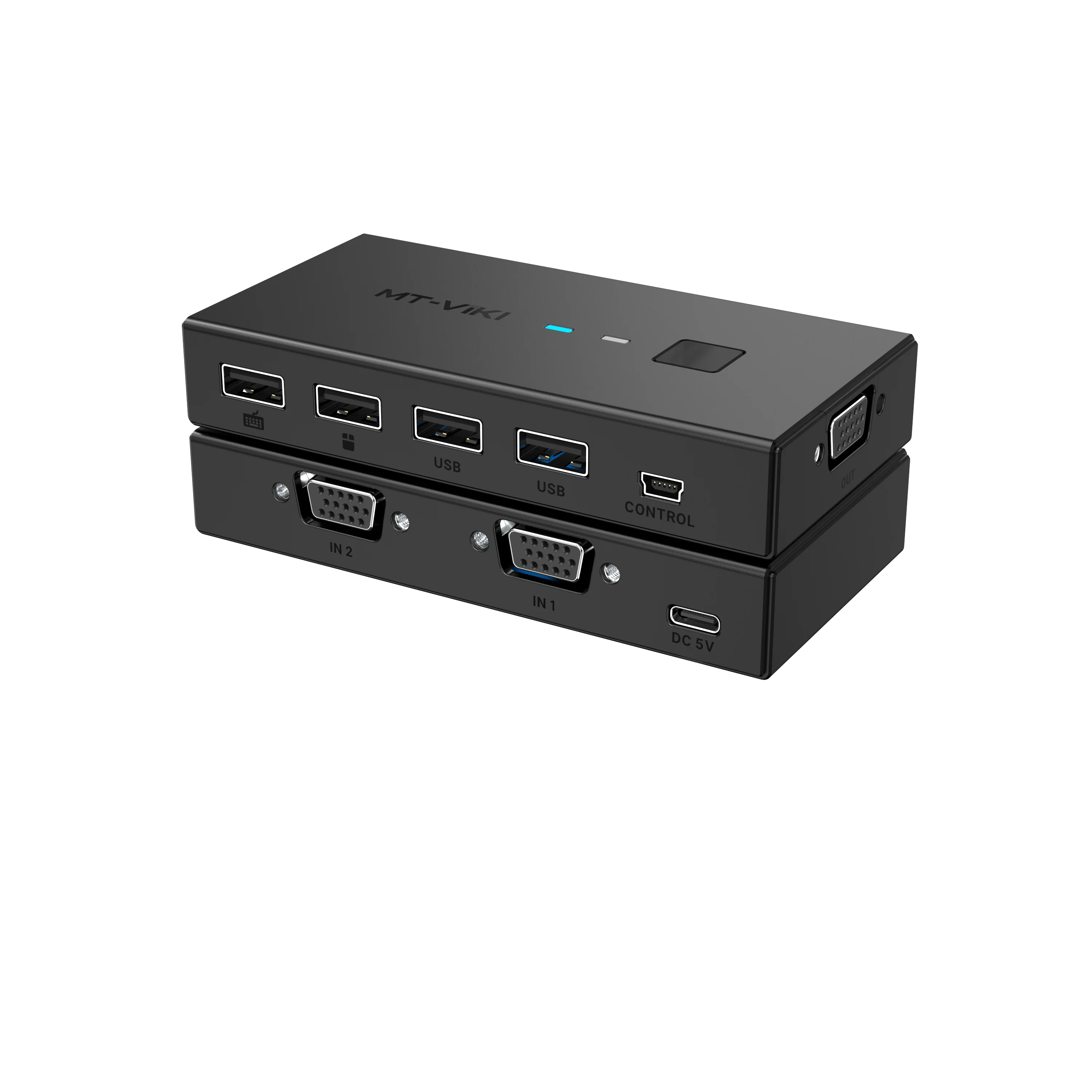 MT-VIKI USB 2.0 VGA KVM Switch 2 In 1 Out 1920*1080 60Hz, 2x1 VGA KVM Selector Box
MT-VIKI USB 2.0 VGA KVM Switch 2 In 1 Out 1920*1080 60Hz, 2x1 VGA KVM Selector Box