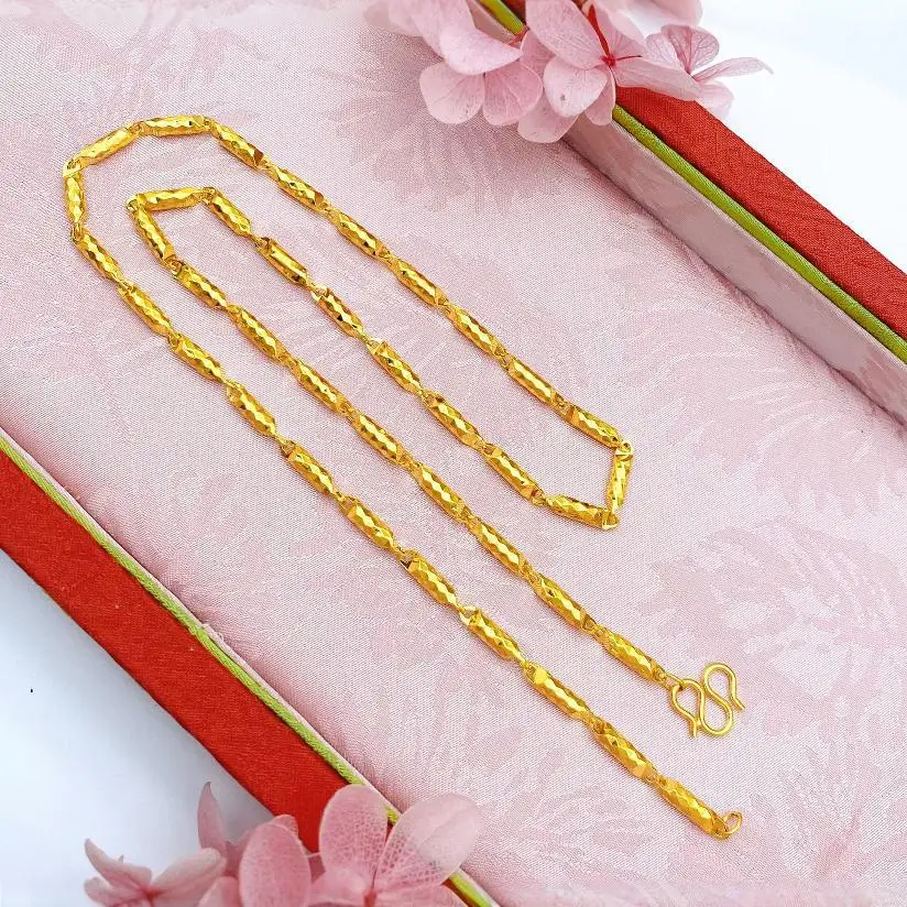 Luxury 18 Kt Gold Color Necklace for Women Handmade High-end Niche Collarbone Chain Fine Jewelry Gifts Not Fade
Luxury 18 Kt Gold Color Necklace for Women Handmade High-end Niche Collarbone Chain Fine Jewelry Gifts Not Fade