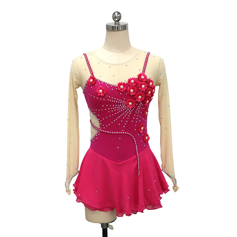 customized Children's adult figure skating dress girls' performance costume competition jumpsuit 10 color nylon flower selection
customized Children's adult figure skating dress girls' performance costume competition jumpsuit 10 color nylon flower selection
