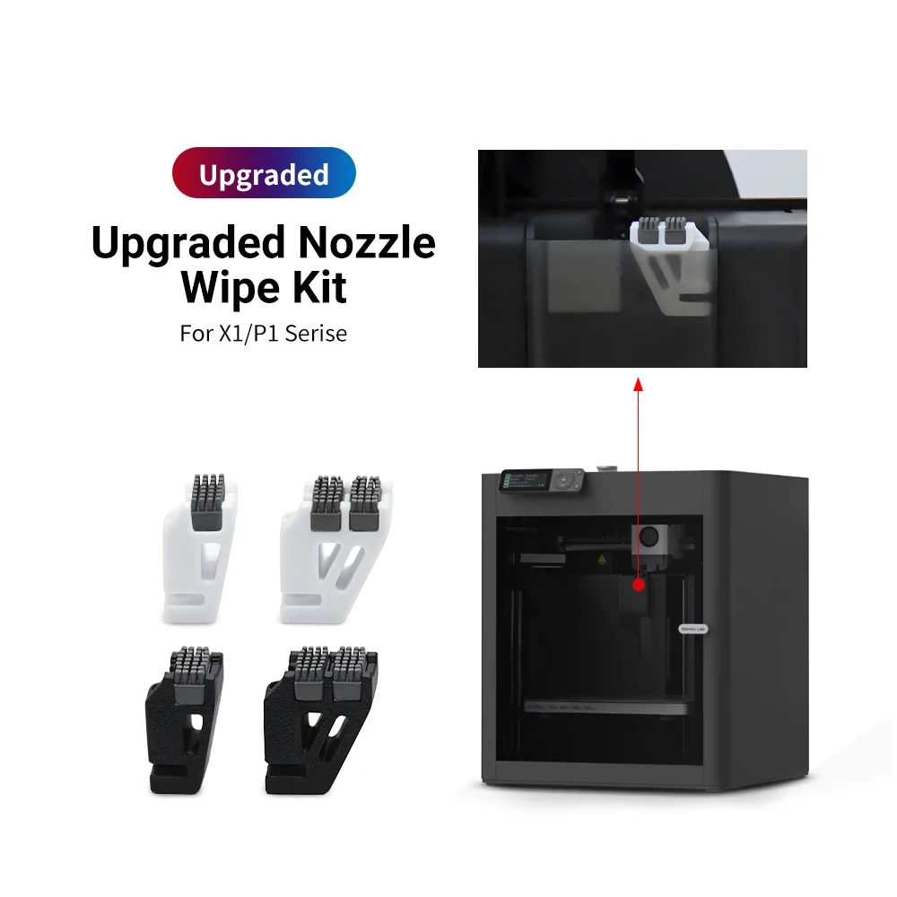 For Bamboo Lab Hotend Wiper P1P P1S X1 X1C Nozzles Wiper Silicone Brush Mounted Scrubbers Print Head Cleaner Printer Head Wiping
For Bamboo Lab Hotend Wiper P1P P1S X1 X1C Nozzles Wiper Silicone Brush Mounted Scrubbers Print Head Cleaner Printer Head Wiping