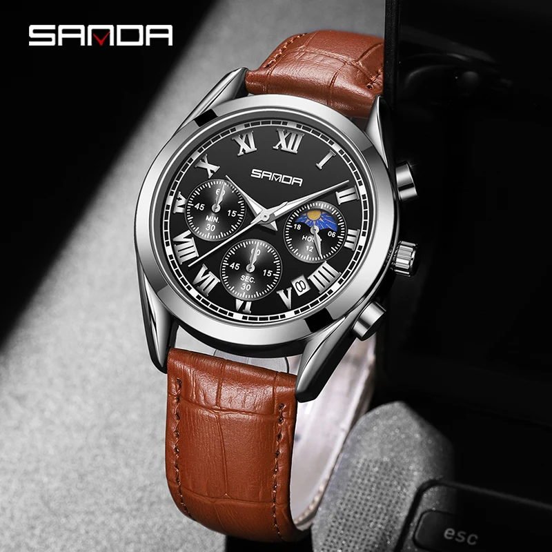 Часы SANDA P5012 Мужские кварцевые деловые, модные брендовые люксовые наручные, с кожаным ремешком, 2023
Часы SANDA P5012 Мужские кварцевые деловые, модные брендовые люксовые наручные, с кожаным ремешком, 2023