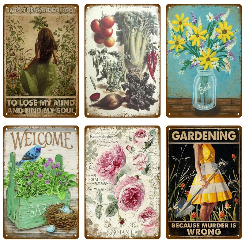 Vintage Metal Plaque Plates Decor Garden Flower Rules Metal Sign For Pub Bar Home Wall Decor Art Tin Signs Flower Poster Gift
Vintage Metal Plaque Plates Decor Garden Flower Rules Metal Sign For Pub Bar Home Wall Decor Art Tin Signs Flower Poster Gift