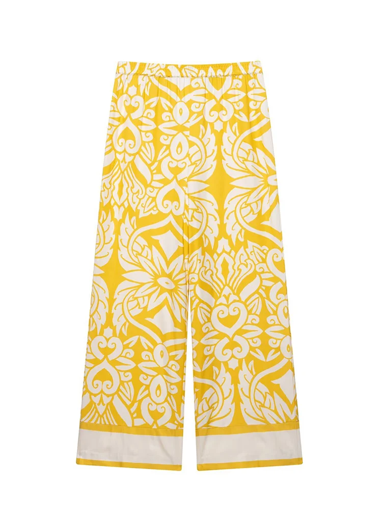 SIYANG Women Fashion Printed Pleated Wide Leg Pants Vintage High Elastic Waist Full Length Female Chic Lady Trousers
SIYANG Women Fashion Printed Pleated Wide Leg Pants Vintage High Elastic Waist Full Length Female Chic Lady Trousers