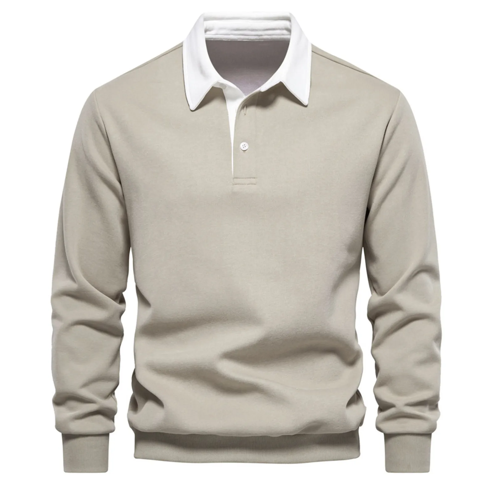 Spring Autumn Men's Polo Collar Design Sweatshirt Tops Long Sleeve Button Quality Cotton Pullover Men's Social Sweatshirts
Spring Autumn Men's Polo Collar Design Sweatshirt Tops Long Sleeve Button Quality Cotton Pullover Men's Social Sweatshirts