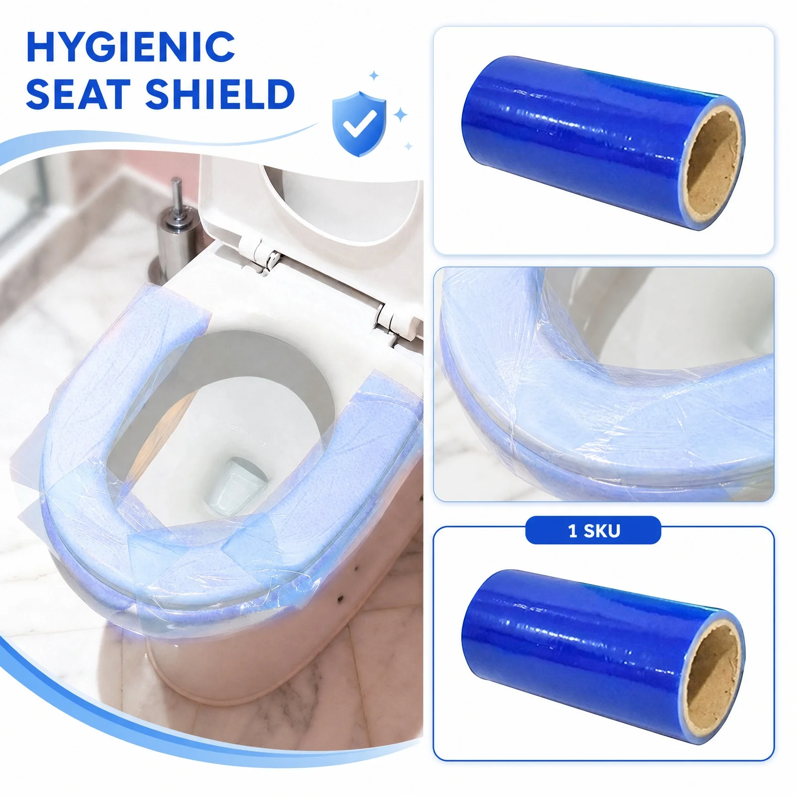 Disposable Blue Film Protective Film Hotel Toilet Bowl Film Plastic Waterproof Isolation Film Bathroom Toilet Barrier Film
Disposable Blue Film Protective Film Hotel Toilet Bowl Film Plastic Waterproof Isolation Film Bathroom Toilet Barrier Film