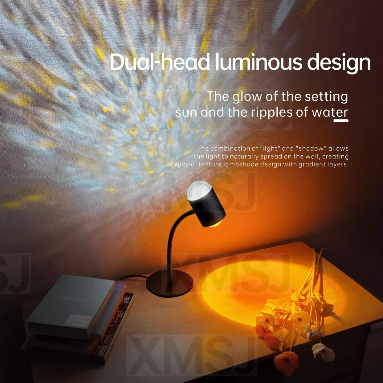 Double-Head Sunset Water Ripple Floor Lamp LED Ambient Light for Live Stream Red Sunset Background Standing Lamp Home Decor
Double-Head Sunset Water Ripple Floor Lamp LED Ambient Light for Live Stream Red Sunset Background Standing Lamp Home Decor