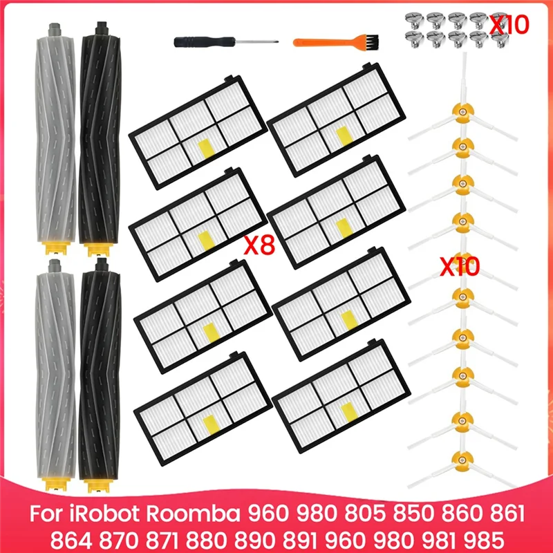 ABUD-Accessories Kit For Irobot Roomba 960 980 805 850 860 861 864 870 871 880 890 891 960 980 981 985 Vacuum Parts
ABUD-Accessories Kit For Irobot Roomba 960 980 805 850 860 861 864 870 871 880 890 891 960 980 981 985 Vacuum Parts