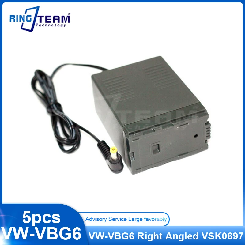 5pcs VW-VBG6 Right Angled DC Coupler VBG6 for Panas0nic DX3 HS9 HS20 HS100 HS200 HS250 HS300 HS350 HS700 AG-AC7 AG-AC160A
5pcs VW-VBG6 Right Angled DC Coupler VBG6 for Panas0nic DX3 HS9 HS20 HS100 HS200 HS250 HS300 HS350 HS700 AG-AC7 AG-AC160A