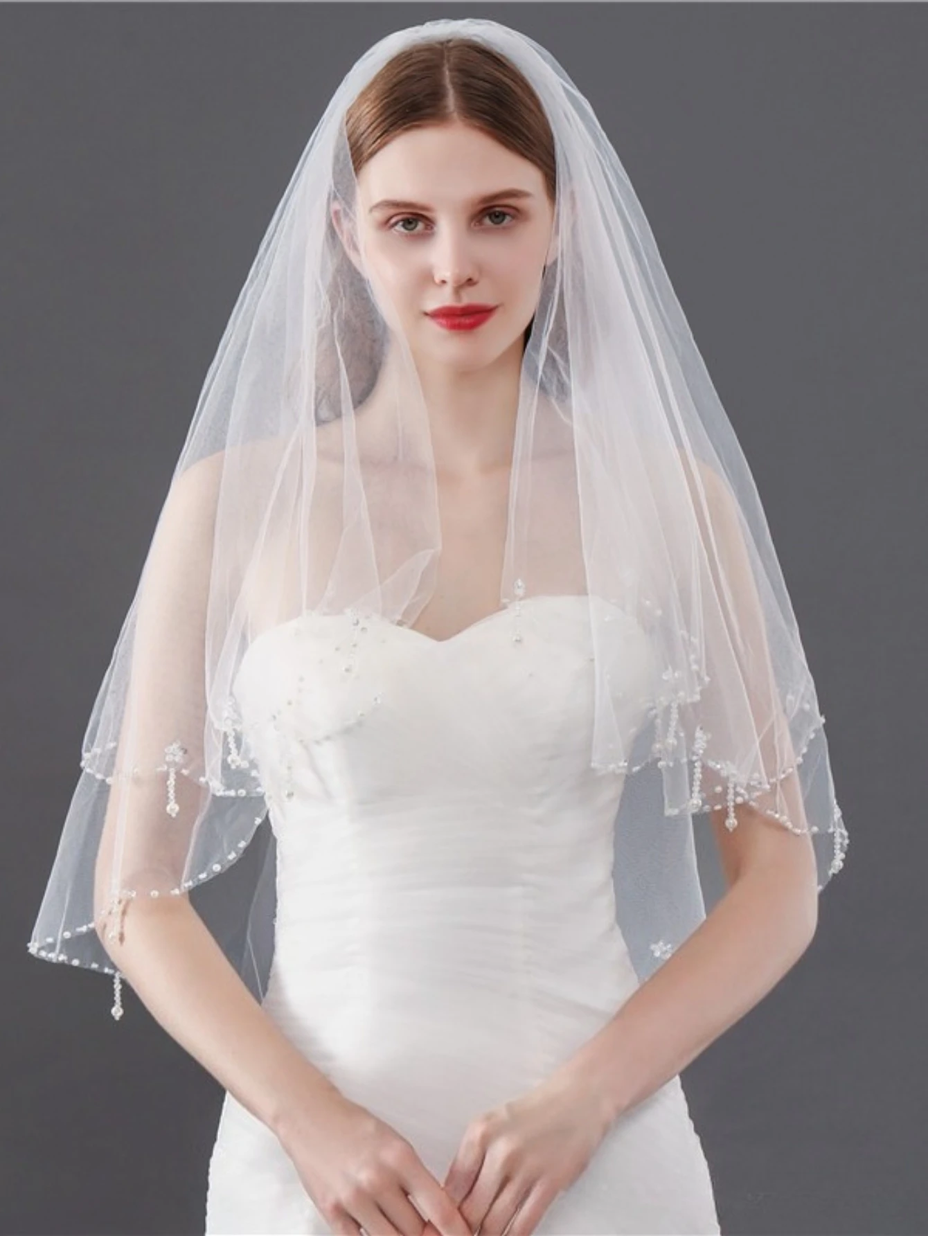 New Handmade Tassel Pendant Double Layer Bridal Veil With Hair Comb Wedding Accessory
New Handmade Tassel Pendant Double Layer Bridal Veil With Hair Comb Wedding Accessory
