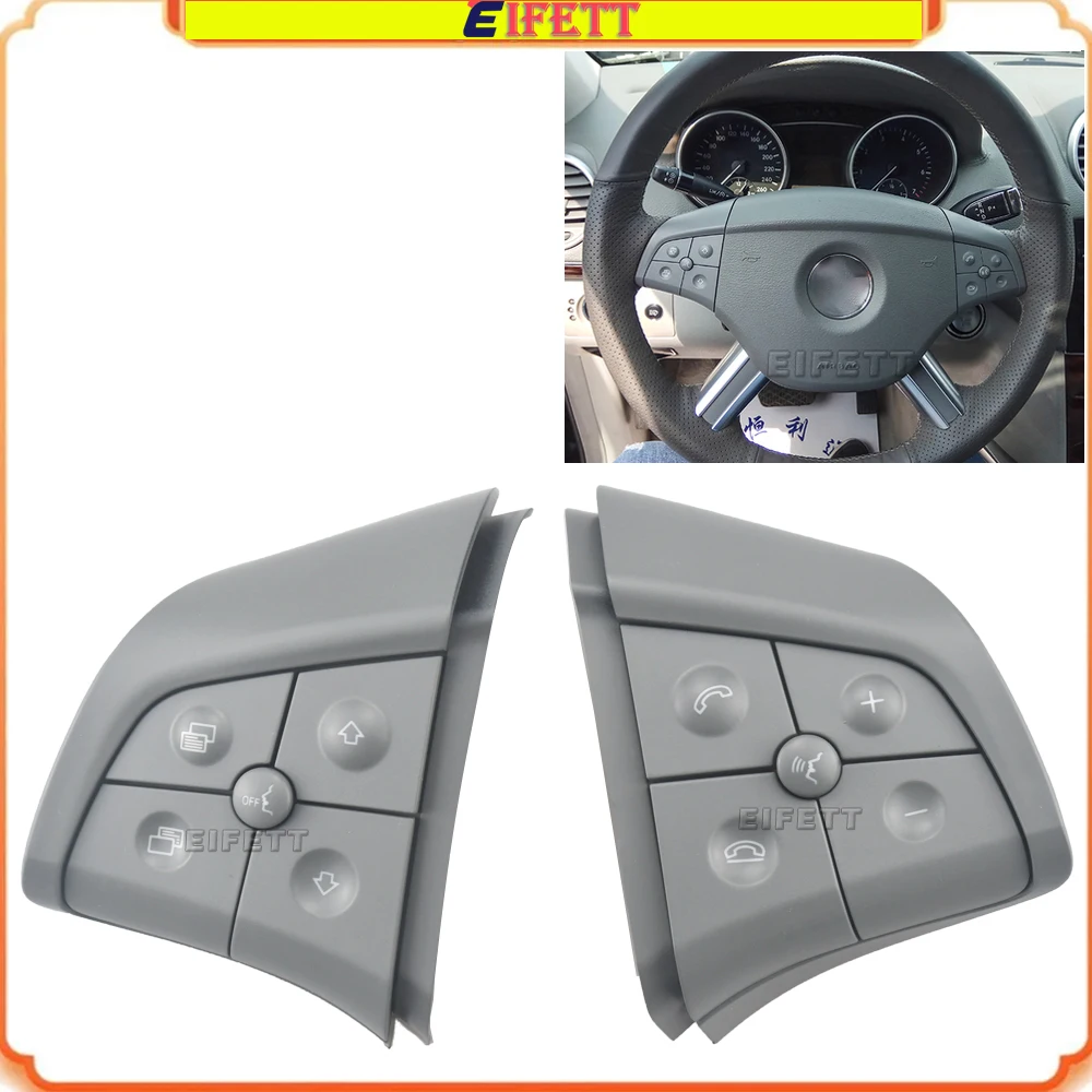 W164 W245 W251 Car Multifunction Steering Wheel Control Switch Button Cover Kit For Mercedes Benz W245 B Class 2008 - 2011
W164 W245 W251 Car Multifunction Steering Wheel Control Switch Button Cover Kit For Mercedes Benz W245 B Class 2008 - 2011