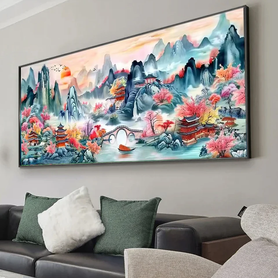 Jiangnan Wonderland Mountains Large 5D Diy Diamond Painting Cross Stitch Rivers Landscape Full Rhinestone Mosaic Embroidery Kits
Jiangnan Wonderland Mountains Large 5D Diy Diamond Painting Cross Stitch Rivers Landscape Full Rhinestone Mosaic Embroidery Kits